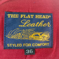 THE FLAT HEAD フラットヘッド WRJ-53A ダブルライダース ジャケット ブラウン size36 瑞穂店