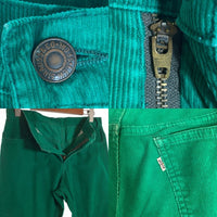 80-90's Levi's リーバイス 519-1517 ストレートコーデュロイパンツ グリーン USA製 Size 32×32 福生店