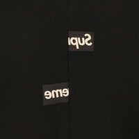 SUPREME シュプリーム 18AW COMME des GARCONS SHIRT コムデギャルソンシャツ Split Box Logo Hooded Sweatshirt スプリットボックスロゴ プルオーバースウェットパーカー ブラック Size L 福生店