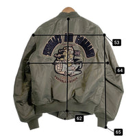 TED COMPANY テッドカンパニー MA-1 フライトジャケット ワッペン ミリタリー グレー TMA-090 Size 44 福生店