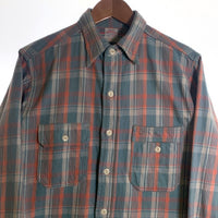 WAREHOUSE ウエアハウス フランネルチェックシャツ ブルー Size L 福生店