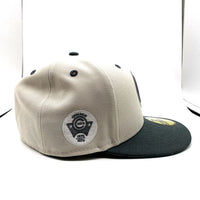 New Era ニューエラ Chicago Cubs シカゴカブス 59FIFTY ベースボールキャップ THE CAPS ベージュ チャコール Size 7 1/4 (57.7cm) 福生店