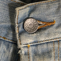 DOLCE&GABBANA ドルチェアンドガッバーナ クラッシュ デニムジーンズ ダメージ加工 レザーパッチ ライトブルー ZDP72/814N イタリア製 Size 48 福生店