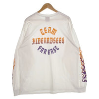 Hide and Seek ハイドアンドシーク 23AW FLAME L/S TEE フレイム プリント ロングスリーブTシャツ ホワイト Size XL 福生店