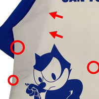 ASSASSYN JEANZ アサシンジーンズ フィリックス プリントTシャツ ホワイト ブルー Size XXL 福生店