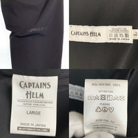 CAPTAINS HELM キャプテンズヘルム ウエストギャザー ロングパンツ ブラック ポリエステル Size L 福生店
