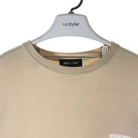 WIND AND SEA ウィンダンシー NEIGHBORHOOD ネイバーフッド 211ELWSN-STM02S 前後プリント Tシャツ ベージュ sizeXL 瑞穂店