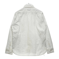 Triple Works トリプルワークス マチ付き ワークシャツ 長袖 コットン ホワイト アイアンハート Size M 瑞穂店