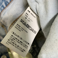 INNOCENCENYC イノセンスニューヨーク ダメージ加工 デストロイレザー デニムパンツ ライトブルー リーバイスリメイク INDELE01 Size 33 福生店