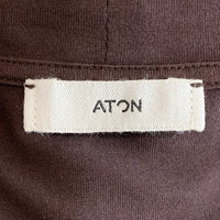 ATON エイトン SUVIN 60/2 PERFECT S/S T-SHIRT スビンコットン パーフェクト Tシャツ バーガンディ 7062247 Size 48 福生店