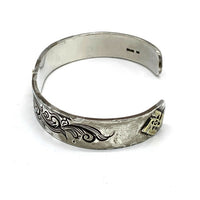 Dear Blossom ディアブロッサム 12mm K18 唐草 シルバーバングル SILVER 福生店