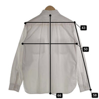WAREHOUSE ウエアハウス 3035 TRIPLE STITCH WORK SHIRT LOOSE-FIT ワークシャツ 長袖 ホワイト マチ付き Size 36 福生店