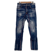 DSQUARED2 ディースクエアード 22AW Skater Jeans スケータージーンズ ペンキ/ダメージ加工 インディゴ S74LB0764 S30342 Size 44 福生店