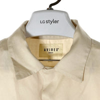 AVIREX アヴィレックス 783-4123601 フラミンゴ刺繍 オープンカラーシャツ クリーム sizeF 瑞穂店