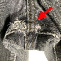 90's Levi's リーバイス 501-0658 ブラックデニムパンツ ジーンズ USA製 裾カットオフ Size 32×30 福生店