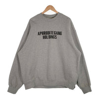 BUDSPOOL バッズプール フロント刺繡 クルーネックスウェットトレーナー グレー 裏起毛 Size XXL 福生店
