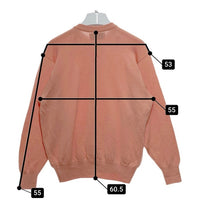 BALLANTYNE バランタイン ピュアニューウール カーディガン サーモンピンク Size44 瑞穂店