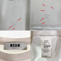 MSGM エムエスジーエム フロントロゴプリント Tシャツ ホワイト 2540MM97 Size M 福生店