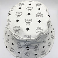 MCM エムシーエム PVCレザー ロゴプリント バケットハット ホワイト MEH9S2K03WT001 福生店