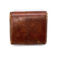 Koudelka Leather クーデルカレザー コンチョ付き サドルレザー 二つ折り財布 ブラウン 瑞穂店