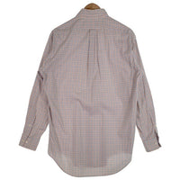 Ralph Lauren ラルフローレン YARMOUTH ボタンダウンチェックシャツ コットンピンポイントオックスフォード ホワイト オレンジ Size 15 福生店