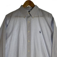 Ralph Lauren ラルフローレン YARMOUTH ボタンダウンチェックシャツ ホワイト Size 16 福生店