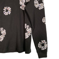 DENIM TEARS デニムティアーズ RHINESTONE COTTON WREATH THERMAL ラインストーンコットンリース サーマルカットソー チャコールグレー Size M 福生店