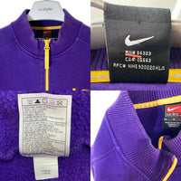 NIKE ナイキ LSU ルイジアナ州立大学 ハーフジップ スウェット パープル sizeL 瑞穂店