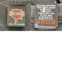 HARLEY-DAVIDSON ハーレーダビッドソン イーグル バーアンドシールド プリントTシャツ ブラック USA製 Size XL 福生店