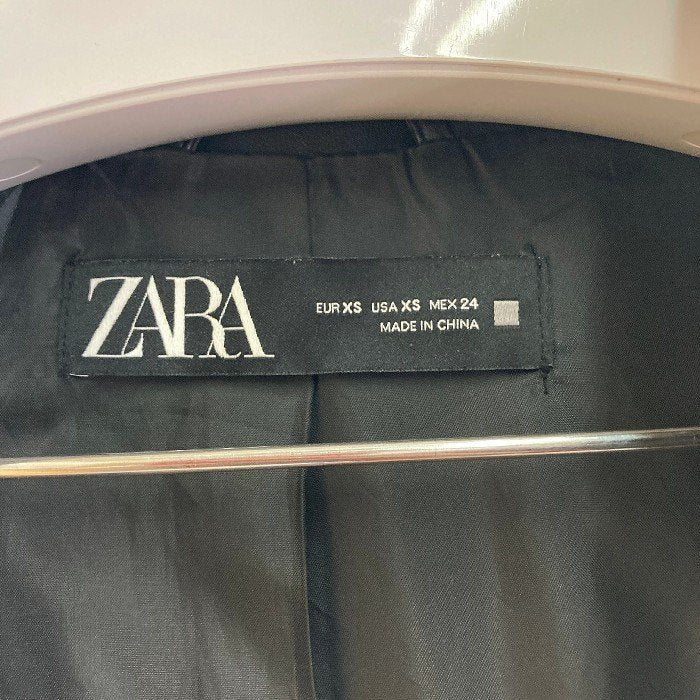 ZARA ザラ フェイクレザージャケット 3046 314 800 ブラック sizeXS