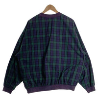 90's FIELD GEAR フィールドギア チェックプルオーバージャケット コットン ブラックウォッチ グリーン ネイビー Size L 福生店