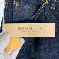 TROPHY CLOTHING トロフィークロージング W Knee Standard Dirt Denim ダブルニー スタンダードダートデニムパンツ インディゴ Lot 1606 Size 34 福生店