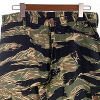 U.S.ARMY レプリカ タイガーストライプ ミリタリーカーゴパンツ ボタンフライ カモフラージュ Size L 福生店