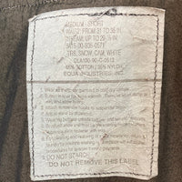 US ARMY アメリカ軍 8415-00-935-0561 90年会計 スノーカモ オーバーパンツ 黒染め ブラック sizeM-S 瑞穂店