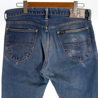 DOUBLE RL ダブルアールエル RALPH LAUREN ラルフローレン HIGH SLIM JAPAN WOVEN SELVEDGE DENIM デニムパンツ ライトブルー 782710732001 USA製 Size 33 × 32 福生店