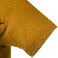 Dagda Leathers ダグダレザーズ プリント ポケットTシャツ 袖刺繡 マスタード 旧マッコイ 滝沢氏 Size S 福生店
