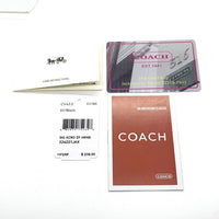 COACH コーチ CV413 シグネチャー パテントレザー ラウンドファスナーウォレット 長財布 ブラック ストラップ 福生店