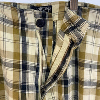 STUSSY ステューシー AUTHENTIC チェック ハーフパンツ イエロー size32 瑞穂店