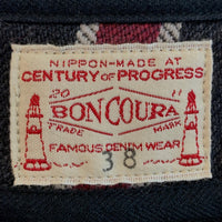 BONCOURA ボンクラ ストライプ パイピングベスト スナップボタン Size 38 福生店
