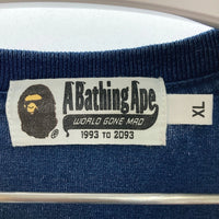 A BATHING APE アベイシングエイプ 001CSD201030X シャークプリント Tシャツ ネイビー sizeXL 瑞穂店