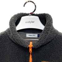 AVIREX アヴィレックス 602919302 STAND HALF ZIP BOA PULLOVER ハーフジップ ボア フリースジャケット グレー sizeF 瑞穂店