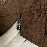 70's LEVI'S リーバイス Cotton Pique Trucker Jacet コットンピケ トラッカージャケット ボタン裏529 ビッグE 三角タグ ブラウン Size M相当 福生店