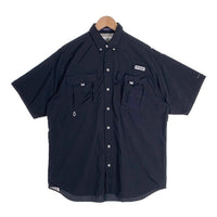 Columbia コロンビア OMNI-SHADE Bahama バハマシャツ オム二シェイド フィッシング 半袖 シャツ ブラック Size M 福生店