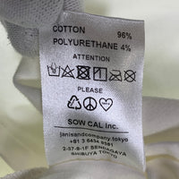 JANIS&Co. ジャニス Horizonte サテンパッチ Tシャツ ホワイト JNS22-SS-T10 Size L 福生店