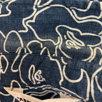A BATHING APE アベイシングエイプ ゴリラ 迷彩総柄 半袖シャツ ネイビー sizeXL 瑞穂店