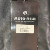 MOTO FIELD モトフィールド MF-LJ131N MA-1 パット入 シングルライダース ラムレザー ジャケット ブラック size3L 瑞穂店
