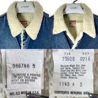 Levi's リーバイス 70608-0216 ボタン裏527 USA製 デニムボアジャケット Gジャン インディゴ size42 瑞穂店