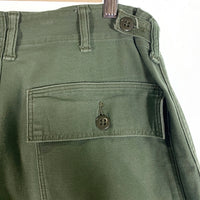 60's U.S.ARMY 米陸軍 ベイカーパンツ ファティーグ オリーブ サイドアジャスター Size w84cm 福生店