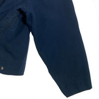 90's Carhartt カーハート ダック デトロイトジャケット ネイビー 刺繡 ブランケットライナー J01 Size 52 福生店