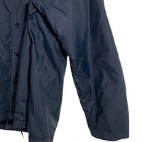 70's Champion チャンピオン ナイロン コーチジャケット フード INDIANA STATE プリント ボアライナー ネイビー Size L 相当 福生店